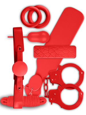 Σετ δώρου με παιχνίδια BDSM -GIFT SET RED