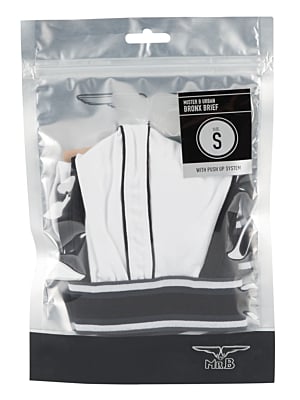 Mister B URBAN Bronx Brief White Black