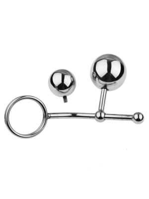 Anal Plug With Cock Ring Stainless Steel