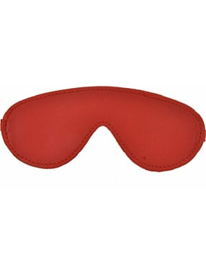 Vegan Leather Blindfold Mask Red
