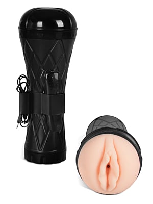 Masturbator - Vibrating Vagina cyber skin- Flashlight