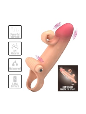 Romance Vibrating Penis Sleeve – Natural