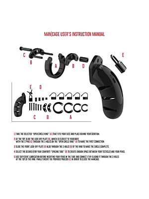 ManCage 03 Chastity Cage - Black