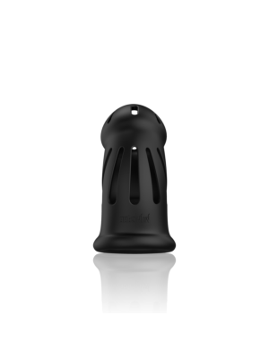 ManCage Model 27 - Ultra Soft Silicone Chastity Cage - Black