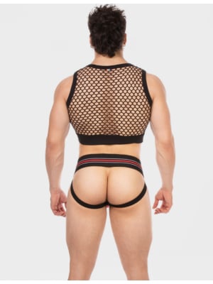Barcode Berlin Mesh Crop Arman Black