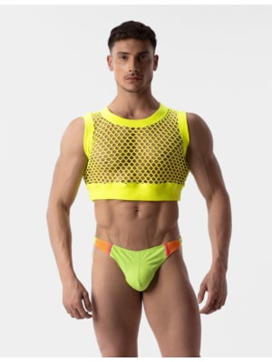 Barcode Berlin Mesh Crop Arman Neongreen