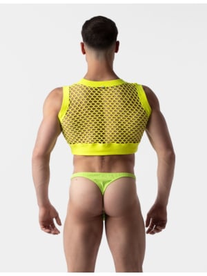 Barcode Berlin Mesh Crop Arman Neongreen