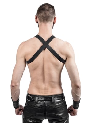 Mister B Leather X-Back Harness Black