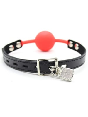 Ball Gag + Block (rosso)