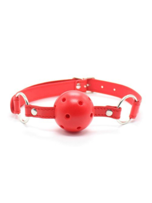 Μπίλια για το στόμα με τρύπες -Ball Gag κόκκινο