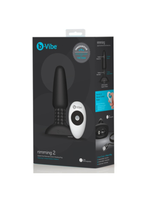 Πρωκτική Σφήνα Butt Plug 12.8cm - b-Vibe Rimming Plug Black
