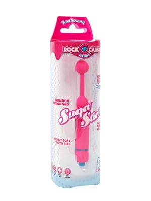 Ροζ Δονητής Rock Candy Suga Stick 14 εκ.