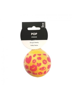 Linx Pop Stroker Ball Clear/Yellow OS