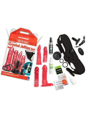 Vibrating Crystal Jellies Set + Remote Control - 2 Pieces