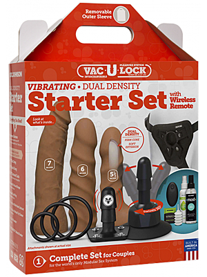 Vibrating Dual Density ULTRASKYN Toys Set + Remote Control