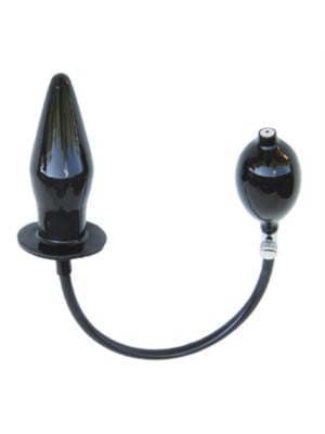 Mister B Solid Butt Plug - M Μαύρη Φουσκωτή Πρωκτική Σφήνα - Anal Dildo