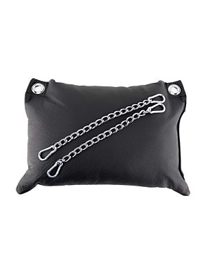Cow Leather pillow - Black