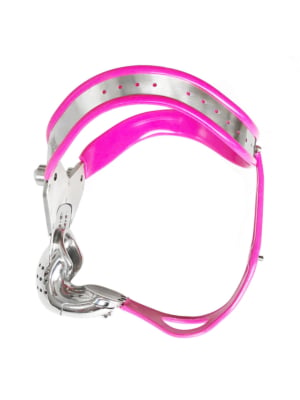 Bent Chastity Male Cage Pink