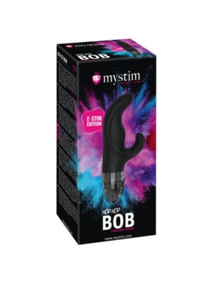 MyStim Hop Hop Bob Estim Vibrator - Black