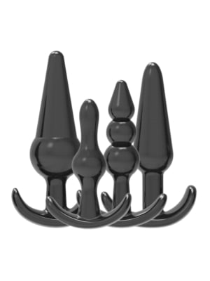 Loving Joy Butt Plug Training Kit Black