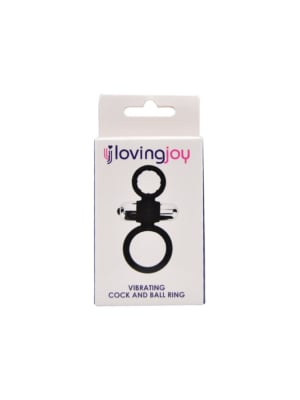 Loving Joy Silicone Vibrating Cock and Ball Ring