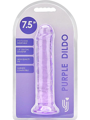 Loving Joy 7.5 Inch Suction Cup Dildo Purple