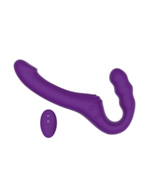 Mina Echo Remote Vibrating Strapless Strap On