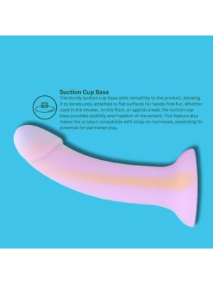 Mina Taro Silicone Dildo Glow in the dark 6''