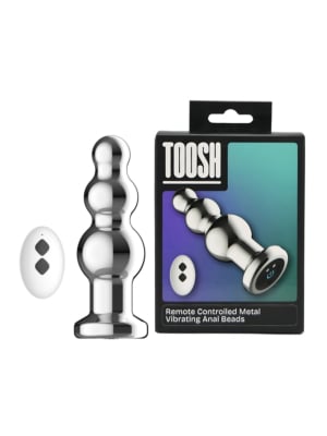 Toosh Remote Controlled Metal Vibrating Anal Beads