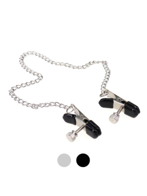 Nipple Clamp With Chain Silver