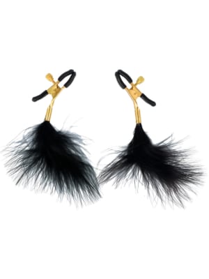 Virgite Nipple Clamps With Feathers