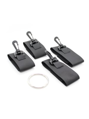 Nylon Wrist & Ankle Restraints Black