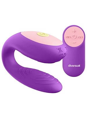 Diversual Omega Couples Vibrator Purple