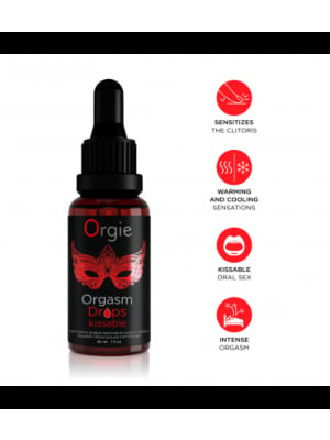 Σταγονες Διέγερσης Orgie Orgasm Drops Kissable 30ml