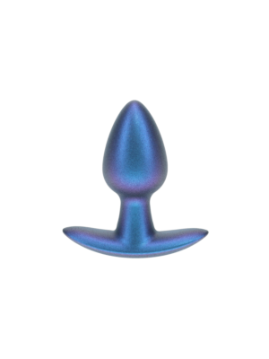Ouch Smooth Silicone Anal Plug - Small - 2.6" / 6,5 cm - Metallic Blue