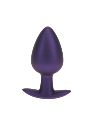 Ouch Smooth Silicone Anal Plug - Large - 3.5" / 8,9 cm - Metallic Purple