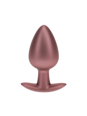 Ouch Smooth Silicone Anal Plug - Large - 3.5" / 8,9 cm - Rose Gold