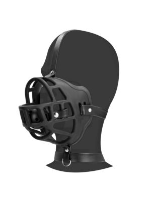 Muzzle with Removable Ball Gag - Black