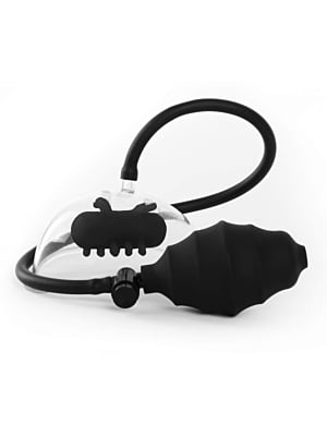 Ouch! Vibrating Pussy Pump - Black