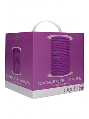 Σχοινί Δεσίματος Bondage Rope 100 Μέτρων - Μωβ