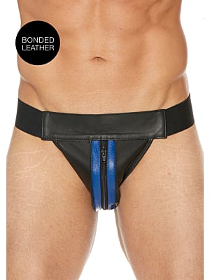 Plain Front With Zip Jock - S/M - Blue