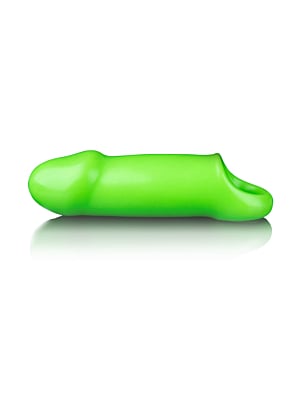 Smooth Thick Stretchy Penis Sleeve - Glow in the Dark