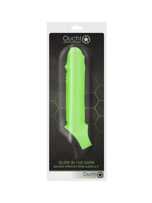 Smooth Stretchy Penis Sleeve - Glow in the Dark