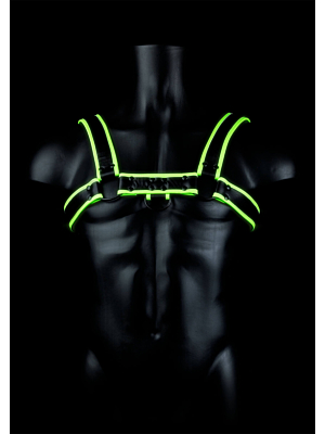 Chest Bulldog Harness  - Glow in the Dark