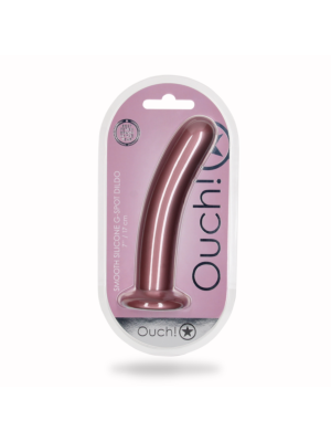 Smooth Silicone G-Spot Dildo 7'' Pink