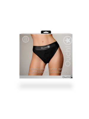 Ouch Vibrating Strap-on Hipster Black