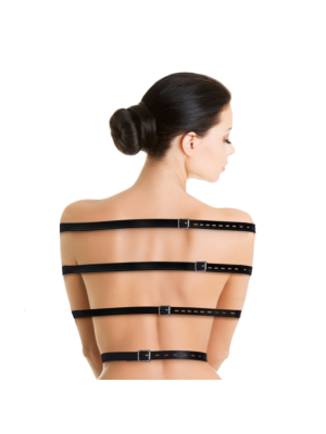Ouch Full Body Bondage Belts - Black