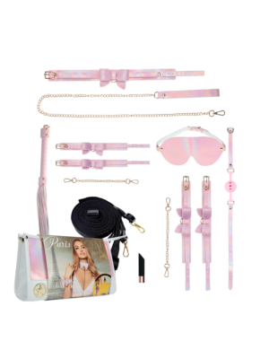 Ouch Paris Collection -Bondage Kit with Bag - Pink