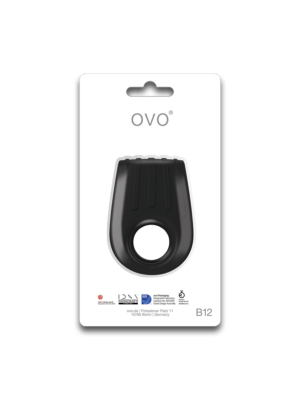 Δονούμενο Δαχτυλίδι Πέους OVO Cock Ring - Μαύρο