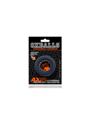 Axis - Inner Ribbed Griphold Cockring - Black
